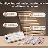 Oświetlenie Schodowe z Detektorem Ruchu, Kontroler Schodów LED Regulowany Krok Schodowy Zestaw Inteligentny Zestaw Oświetlenia Schodów, do Sklepów Domowych