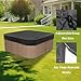 Eanpet Waterproof Hot Tub Cover Protector 85 x 85Inch Square Spa Cover Replacement for Hot Tub Lid Outdoor Protective Cover Cap,Brown