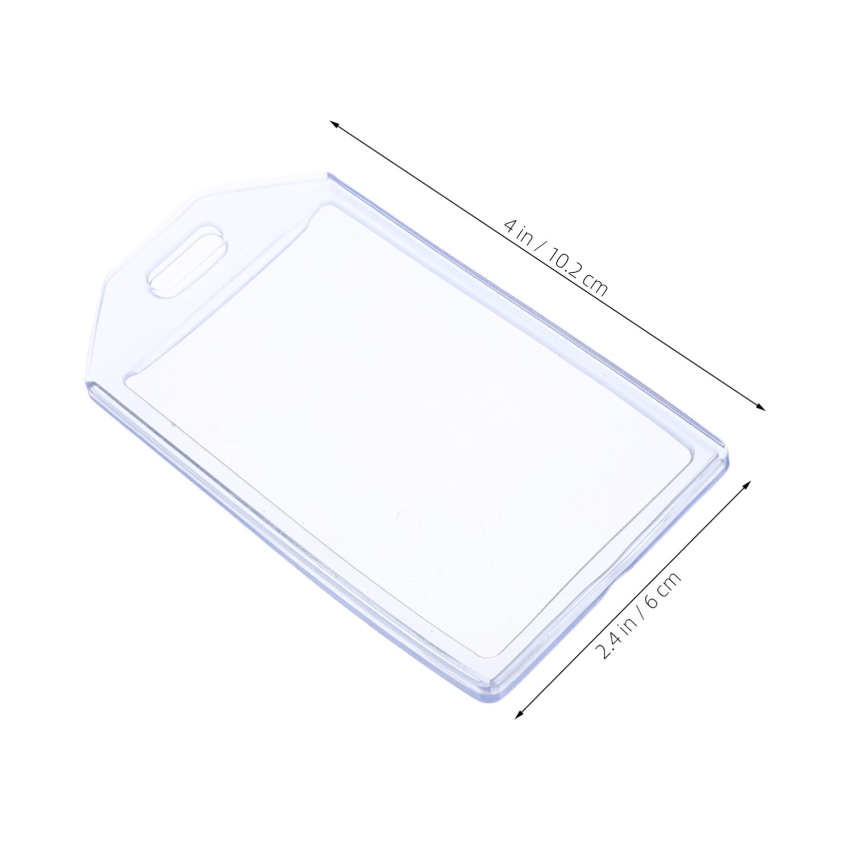 Veemoon 10 Pcs Clear Luggage Tags with Prepunched Transparent PVC Name Badge Holders for Travel Suitcases Sealed Card Sleeves for Baggage Identification and Cruise Use - Image 2