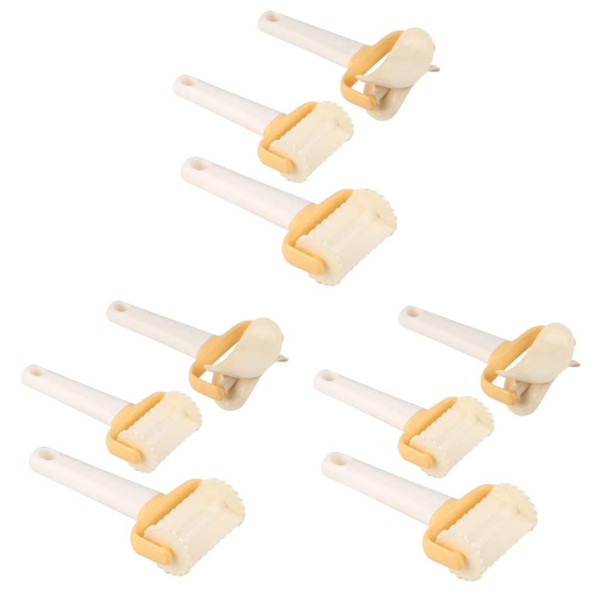 Cabilock 3 Ensembles 3 Pièces En Plastique Pâte Fondant Gâteau Outil De Coupe Stauffers Biscuits Biscuits Cannelés Coupe-Pâtisserie Roue Biscuit Rouleau Coupe Emporte-Pièces