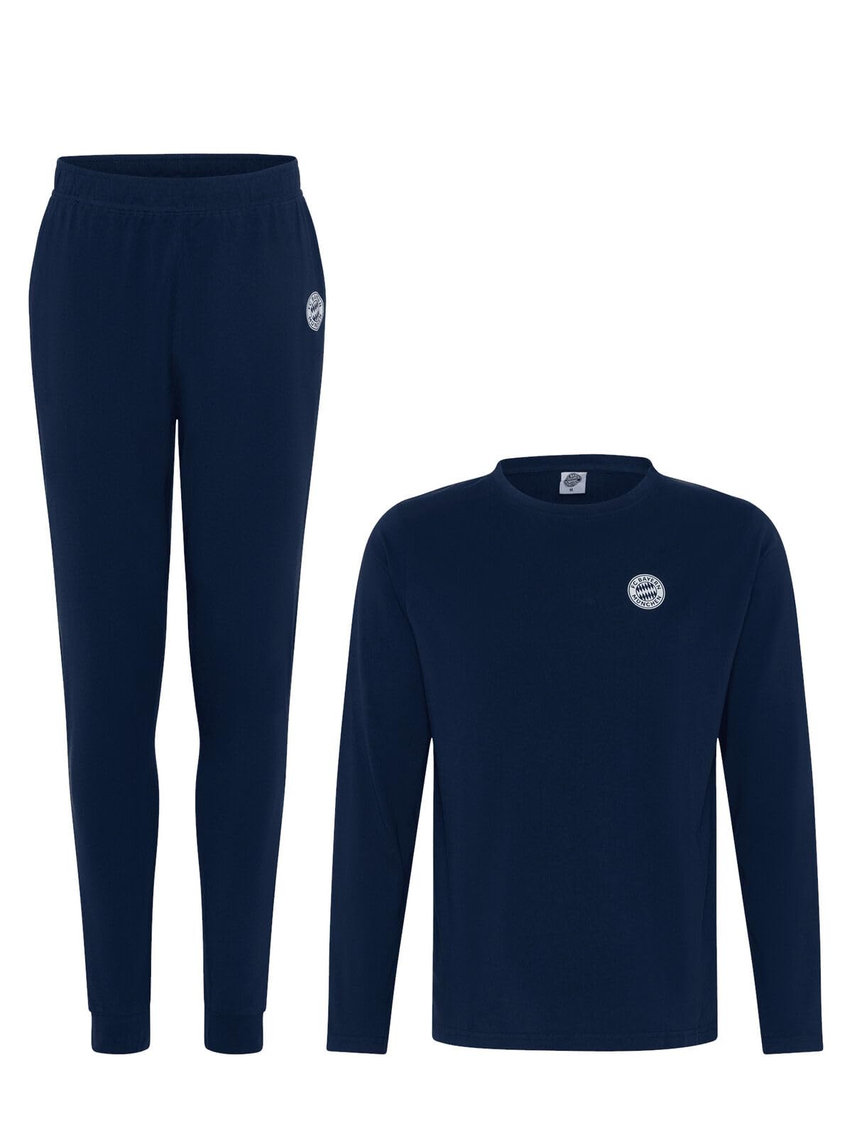 FC Bayern München Schlafanzug | Pyjama lang | Herren | Blau | Fußball