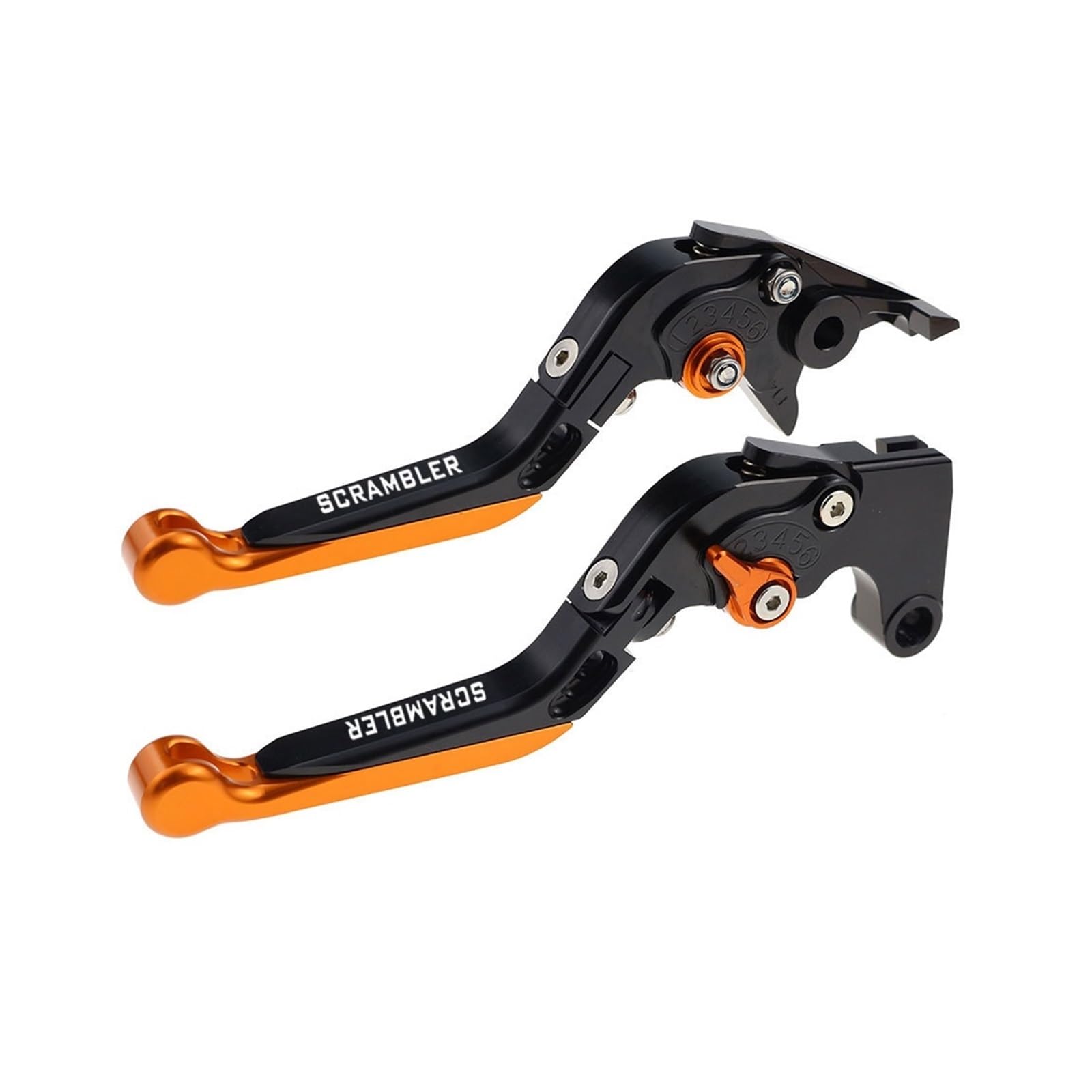 Jghfdws 13 Motorcycle Brake Clutch Lever Set For Scrambler Motorcycle Folding Extendable Brake Clutch Levers