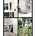 LIQNGWNG Aluminum Telesextension Ladder 2M/3.0M/4M/5M/6M/7M Tall,Portable Telescoping Ladders with Roof Hook for DIY Tool Climb Home Builders Attic Work Place,Load 150Kg Comfortable/5.8M/19Ft