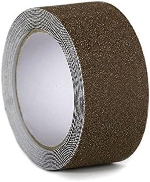 Slip Guard Non-Slip Stair Tape - Indoor & Outdoor Waterproof Safety Steps, 2” x 15" ft, 80 Grit, Brown