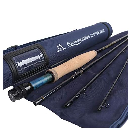 M MAXIMUMCATCH Maxcatch Performance Nymph Fly Fishing Rod in 2/3/4wt: 10ft/11ft, IM10 Carbon, AAA Cork Handle, Rod Tube and Combo Set Available (4weight 10ft 4piece)