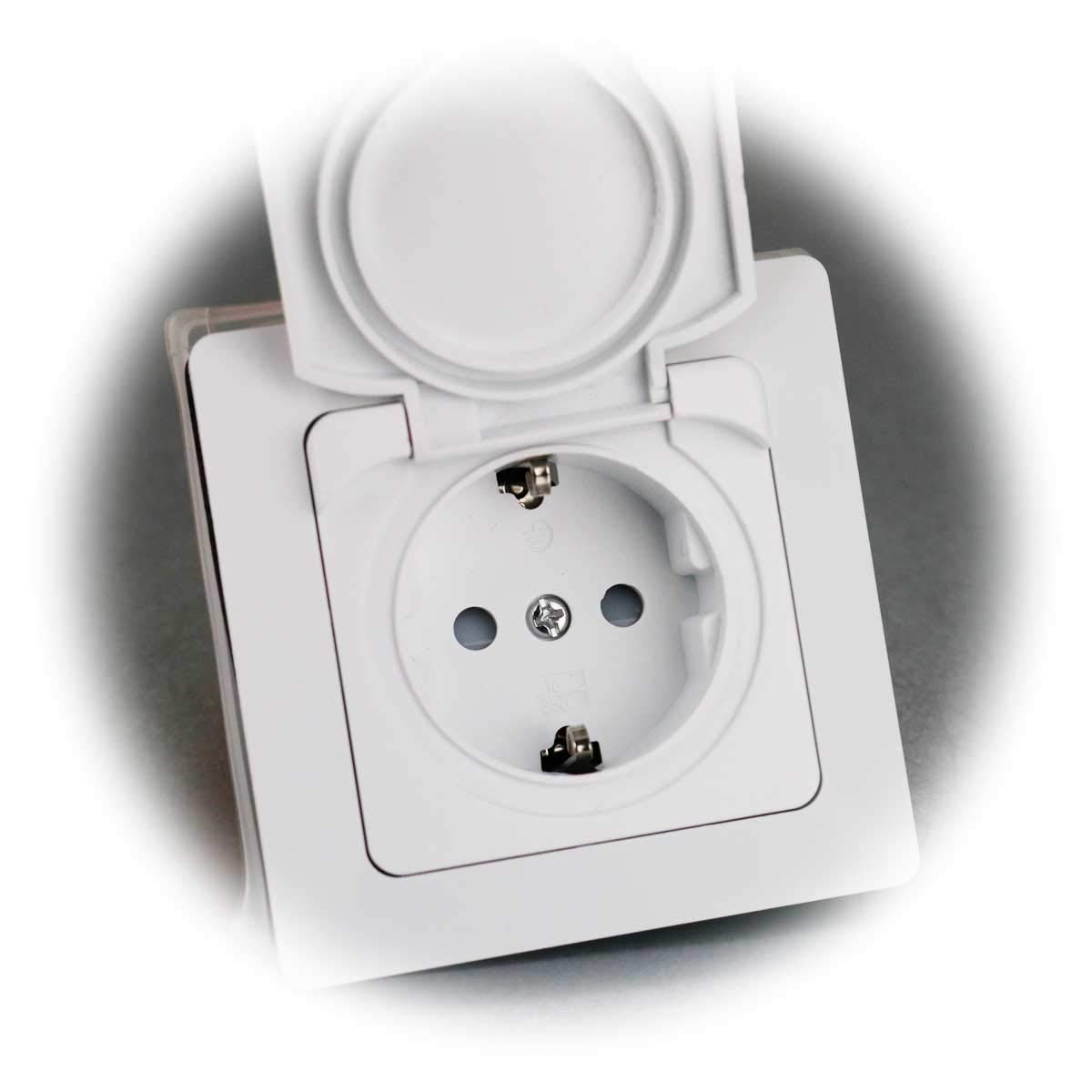 20 Pezzi Prese Contatto Protettivo Da Incasso MILOS Bianco Opaco Con - Foto 12