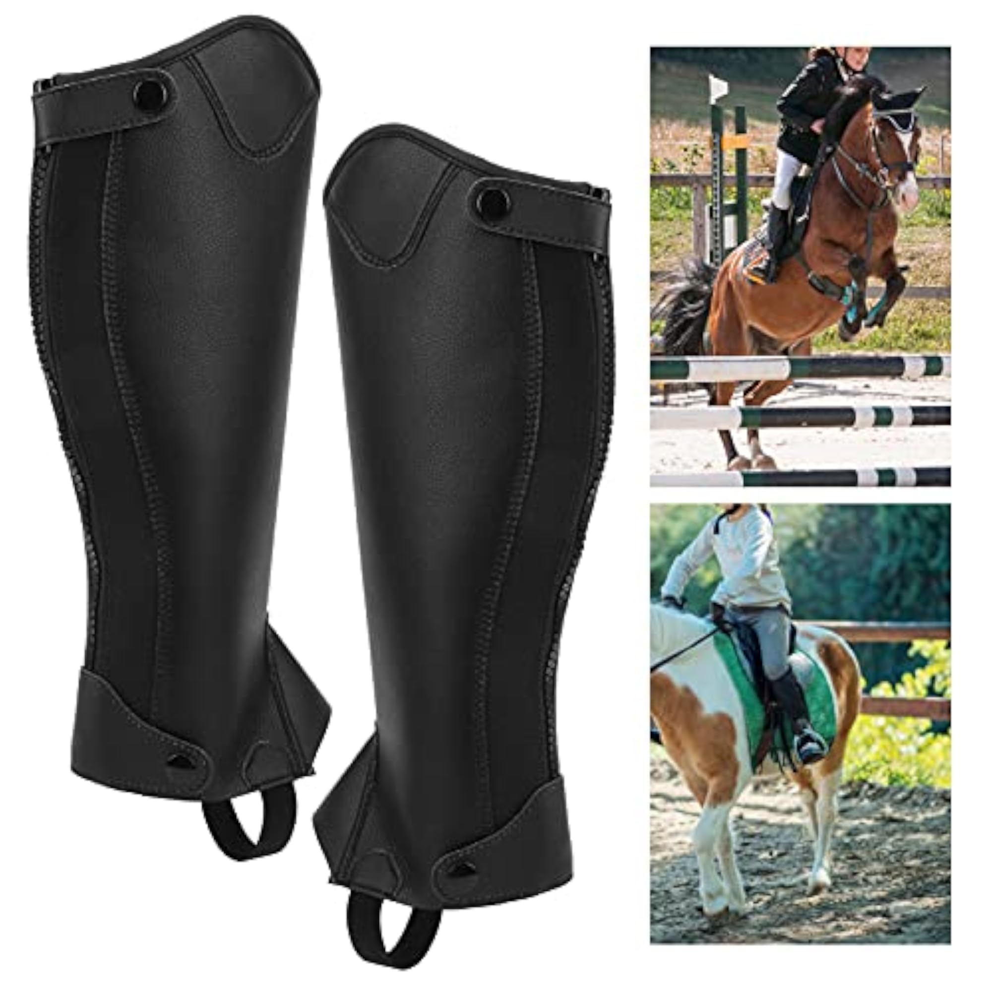 Exquisite Appearance Super Fiber Leather Half Chap