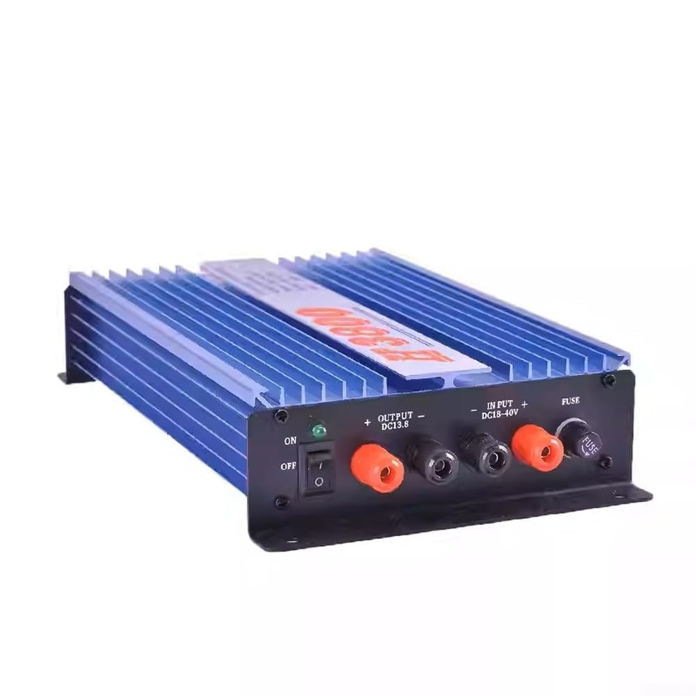 H3800 - Fuente de alimentación para vehículos (65 A, 24 V a 13,8 V, regulador de voltaje, entrada DC18-40 V, fuente de alimentación conmutada de aleación de aluminio, diseño compacto para estaciones