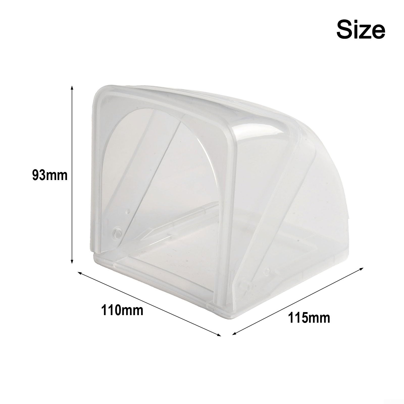 copripresa Impermeabile, Scatola Impermeabile for Prese elettriche Tipo 86(Transparent)