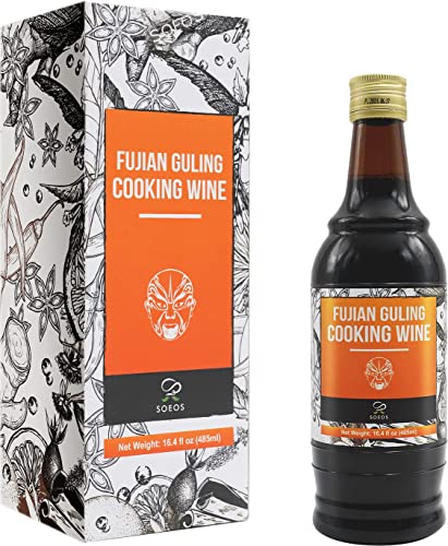 Soeos Cooking Wine, Shaoxing Rice Wine, Chinese Cooking Wine, Rice Cooking Wine, Shaoxing Wine Chinese Cooking Wine, Shaohsing Wine, Shao Hsing Rice Wine, 16.4oz(485ml),1 Pack, Fujian Cooking Wine
