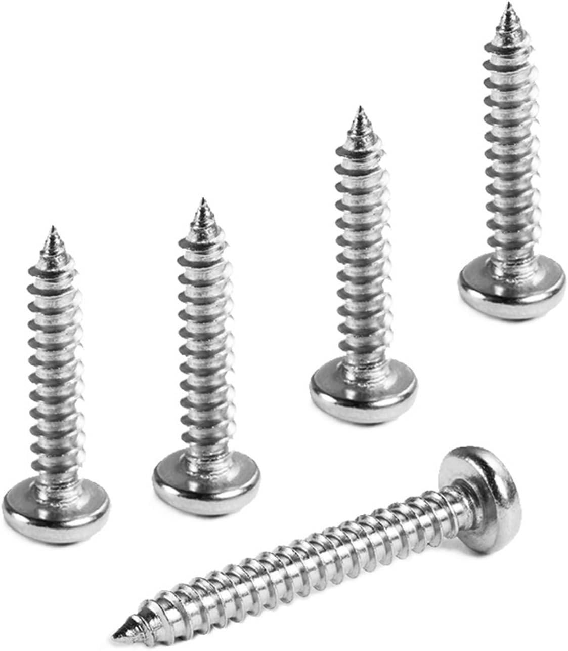 Vis à bois tête cylindrique cruciforme en acier inoxydable 304