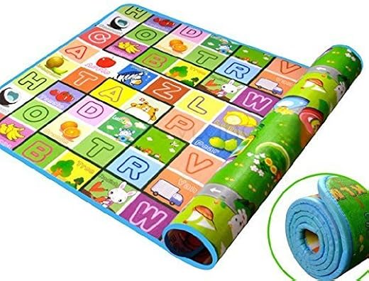 Krupaksh Waterproof Baby Play Mat for Infants &amp; Toddlers, Large Non-Slip Crawling Floor Playmat with ABC Thick Soft Baby A...