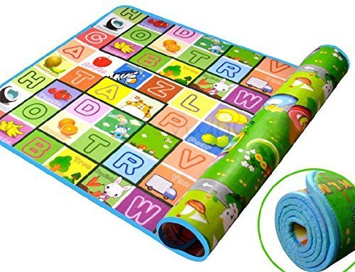Krupaksh Foldable Baby Play Mat, Waterproof Non-Slip Large Crawling Floor Mat, Soft EVA Foam Baby Activity Playmat for Inf...
