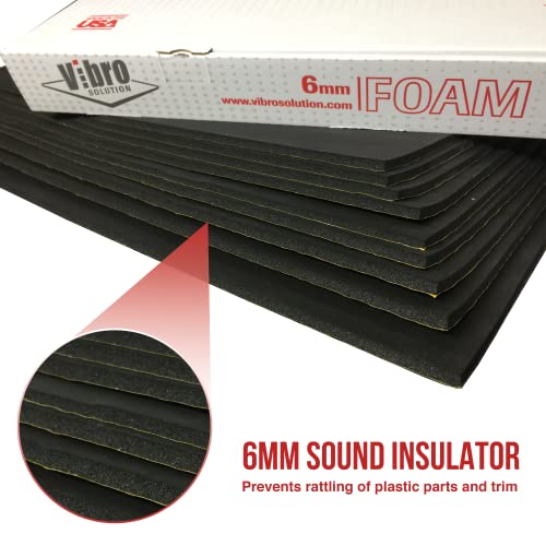 Vibro Sound Deadener For Cars - 228 Mil 1/4" Waterproof Sound Deadening Mat, 9 Large Sheets Of Our Car Sound Deadening Material, Made In Usa #TOP4