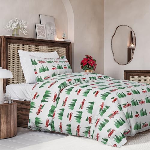 Image of CGK Unlimited Christmas Duvet Cover Twin Size - 68 x 90, Christmas Tree 1