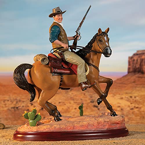 Escultura John Wayne de 40.64 cm pintada a mano miniatura 2