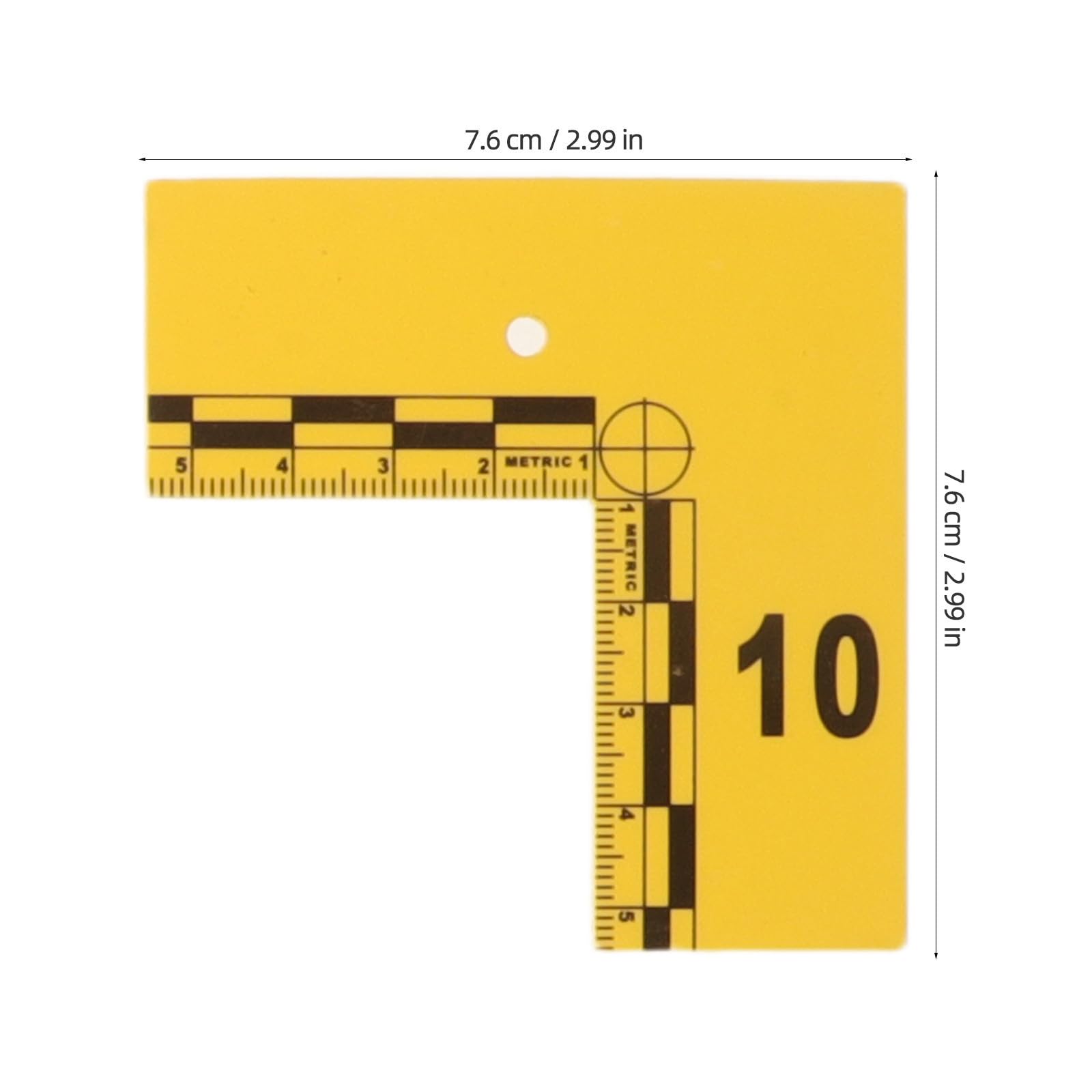 20 Unidades Tarjetas Marcadoras Forenses en Forma de L Escala Numerada