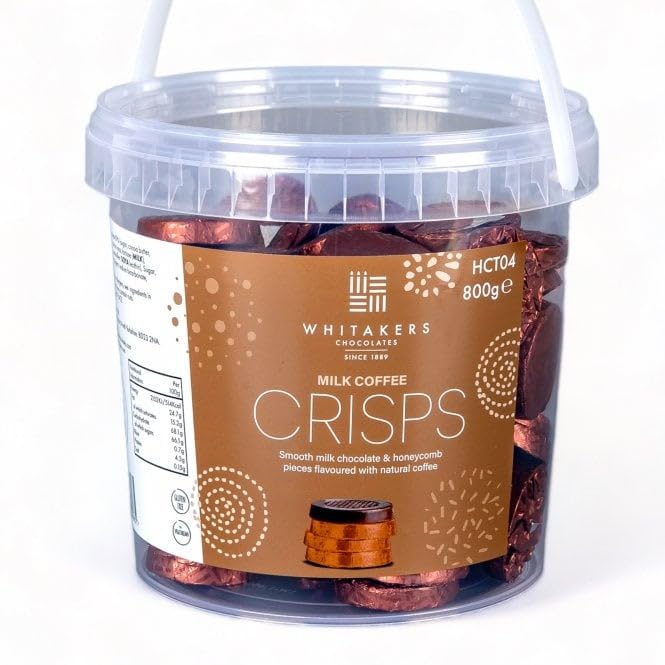 Whitakers | Milk Chocolate Coffee Honeycomb Crisps Tub | 800g