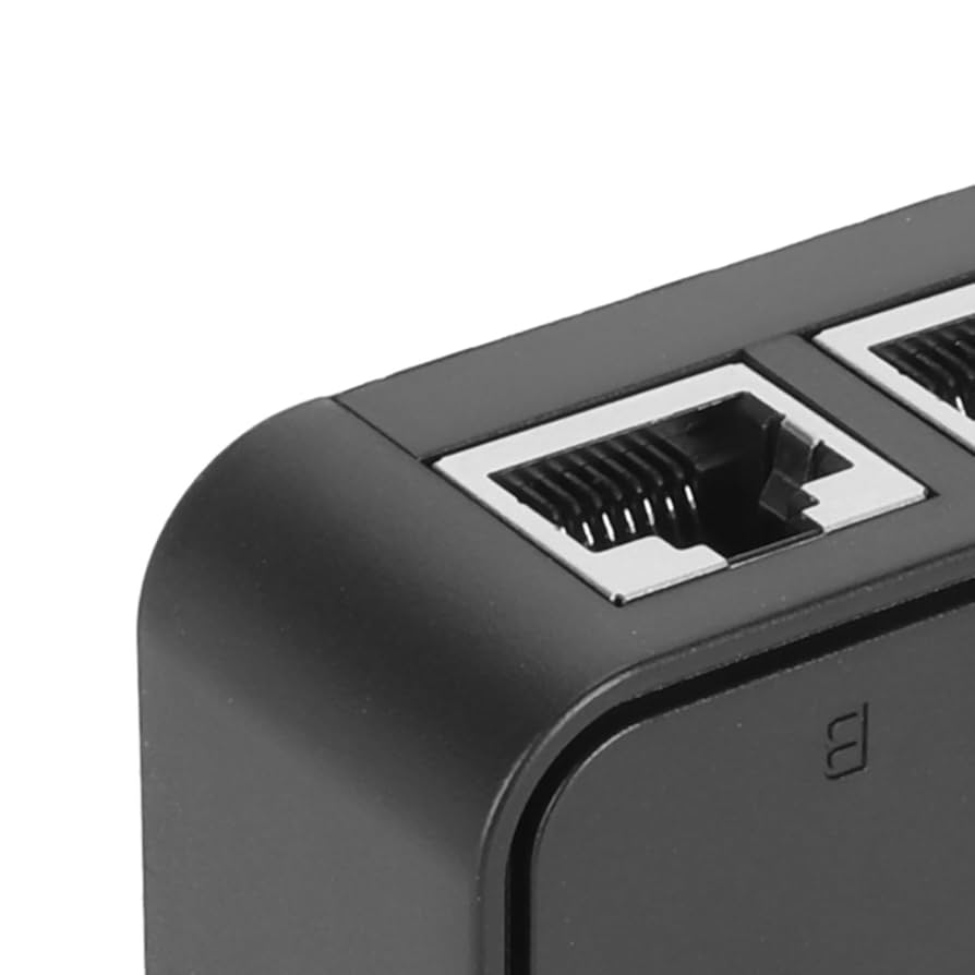 2 Port Gigabit Switch,Desktop Ethernet Splitter 1000Mbps 2