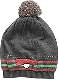 Pampolina Mädchen Cap Knit Kappe, Grau (Grey), 104 (Herstellergröße:51)