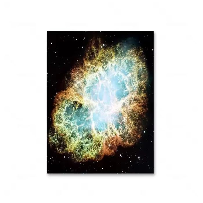 Klassische Vintage-Wandkunst Weltraumfotos Sterne Planeten Galaxien HD-Leinwanddruck für die Schlafzimmerdekoration von Jungen zu Hause 50x70cm ungerahmt 6