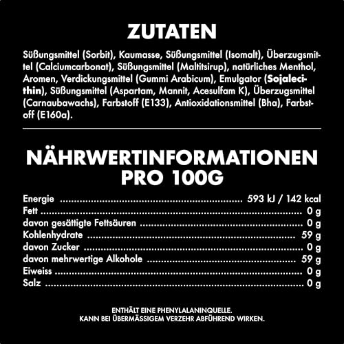 Airwaves Kaugummi Zuckerfrei, Strong Gum, 6 x 50 Dragees, Großpackung Chewing Gum, Kaugummi ohne Zucker mit Minz Frische (300 Dragees)