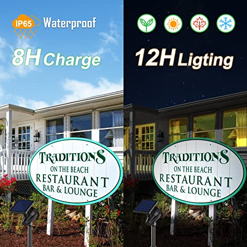 Intelamp Solar Spot Lights Outdoor Solar Projector Lights Outdoor Waterproof Solar Outdoor Lights Spot Lights Solar Lights Outdoor Waterproof Solar Lights For Garden Pathway, Landscape Lights 2 Pack #TOP4