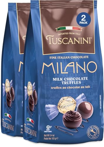 Tuscanini Fine Italian Milk Chocolate Truffles, Milano, 5.4oz (2 Pack) | Gourmet Italian | Premium...