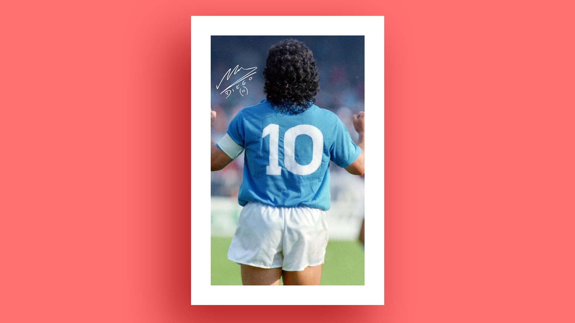 FOOTBALL ONZE 1989 POSTER DIEGO MARADONA NAPLES SSC NAPOLI CALCIO ARGENTINE FOOTBALL ONZE 1989 POSTER DIEGO MARADONA NAPLES SSC NAPOLI CALCIO ARGENTINE