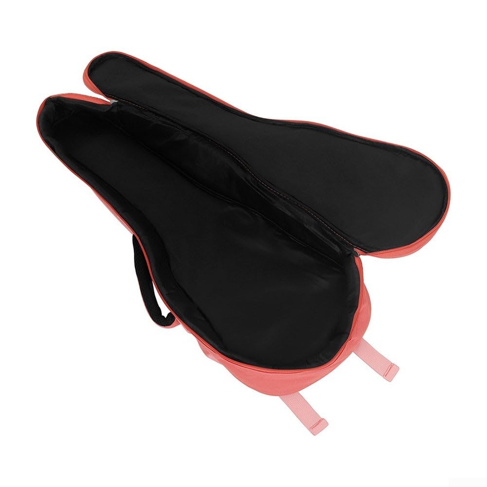 SPORTARC Mantén tu ukelele seguro, bolsa transparente de 23 pulgadas, funda suave de esponja, mochila de hombro, Pink