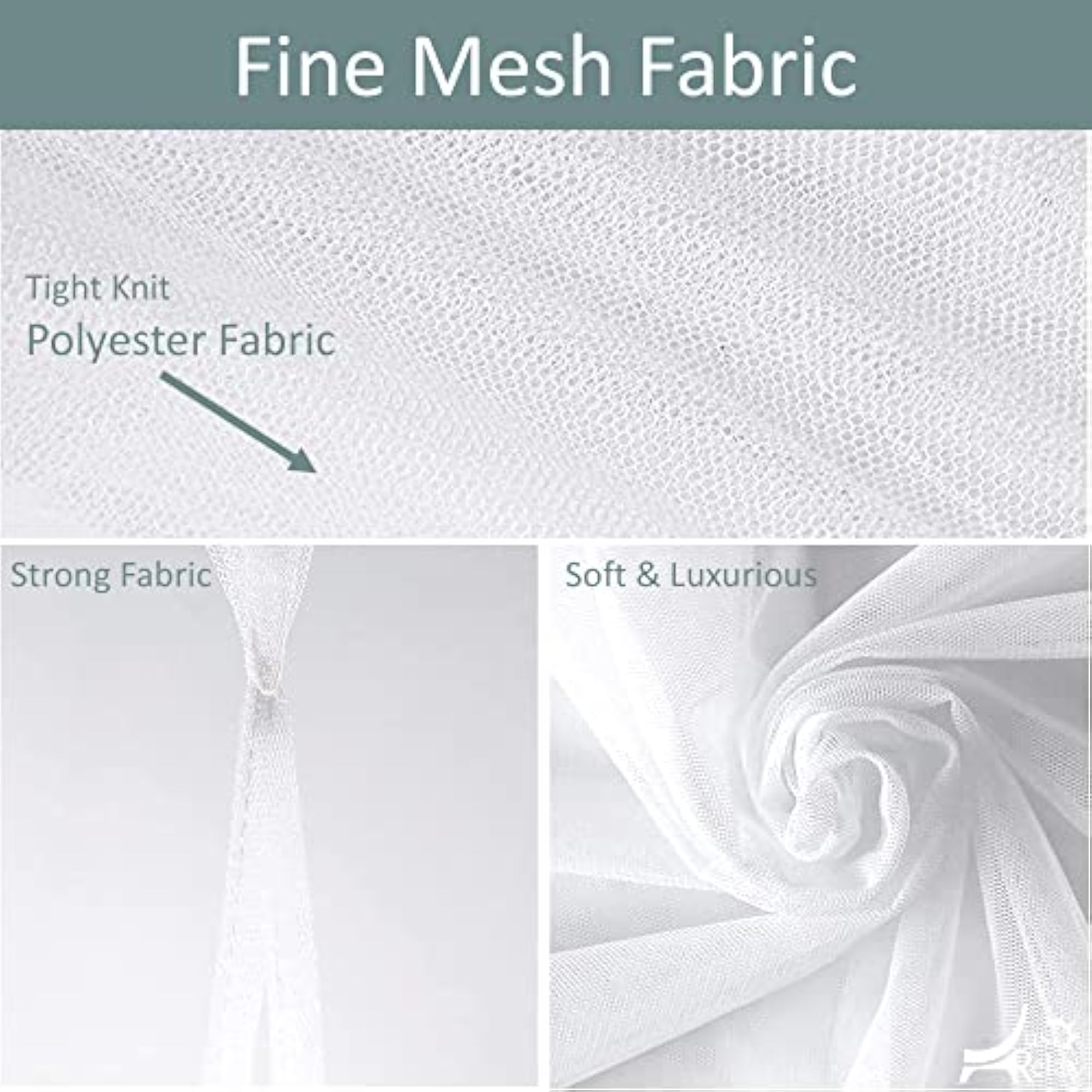 Elegant Bed Canopy Set with Mosquito Net, Indoor/Outdoor