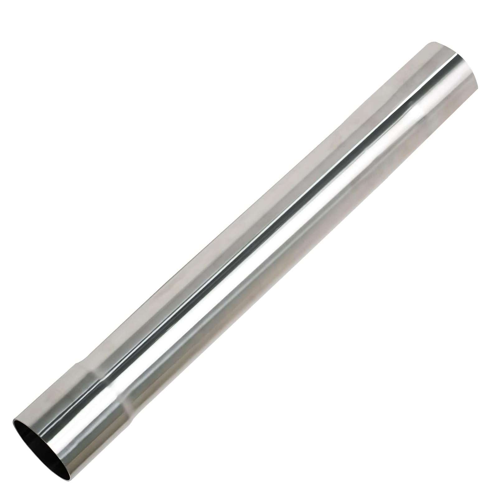 3 Inch DIY T304 Stainless Steel Exhaust Muffler Straight Pipe, Tailpipe 3"ID to 3"OD Exhaust Extension Tube Tailpipe 18" Length Universal Fitment