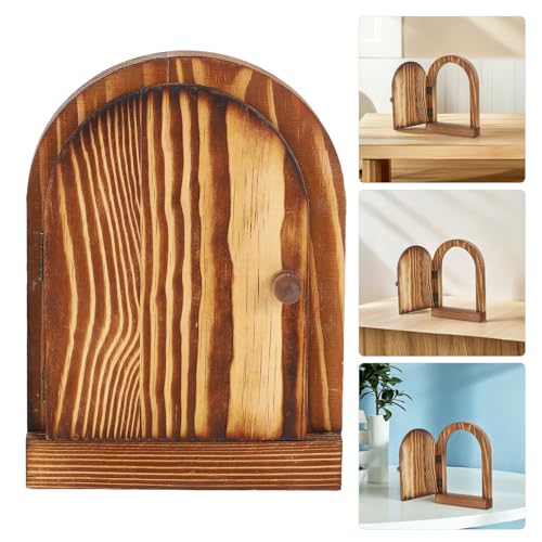 Cubierta de interruptores SHINEOFI de madera natural con forma de puerta (3 piezas) 8