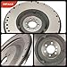 A-Premium Clutch Flywheel Compatible with - 2001-2007 - Chevrolet Silverado 1500 2500 3500 & GMC Sierra 2500 HD, Sierra 3500 Classic, 4.8L 6.0L, 6 Bolt Holes, 168 Teeth, Manual Transmission