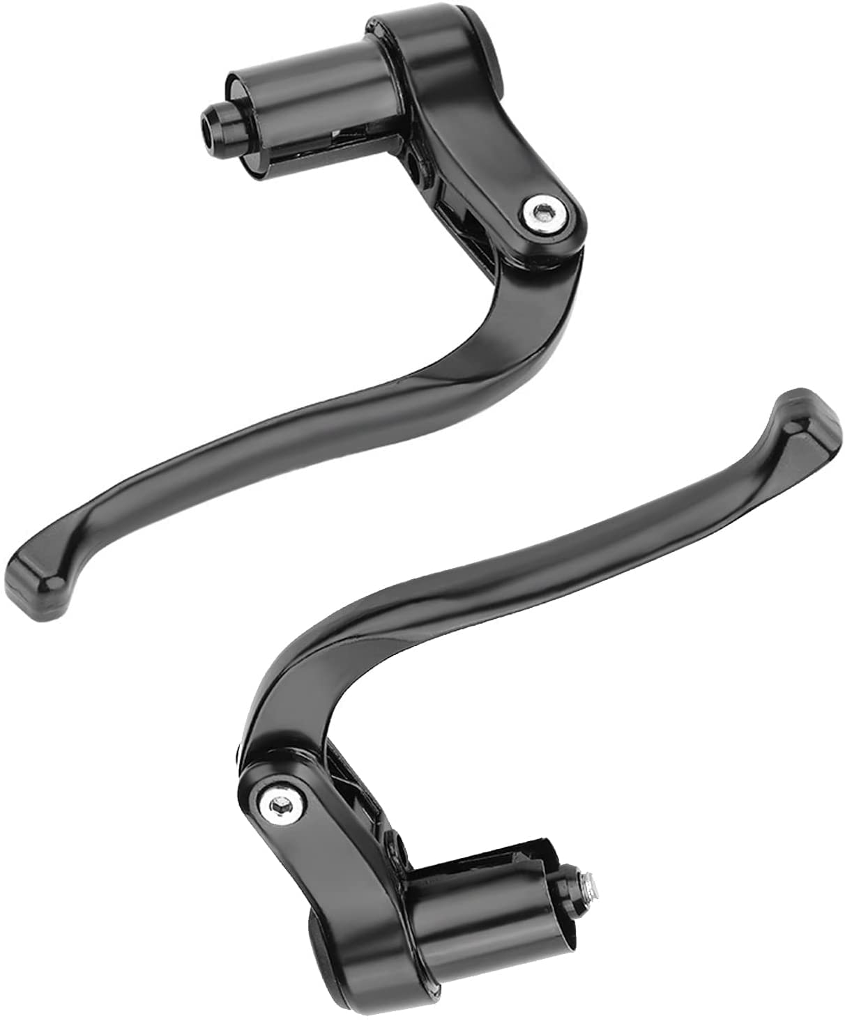 Inzopo Cycling Fixed Gear Bike TT Triathlon Bar End Brake Lever - Black/Silver Black Silver