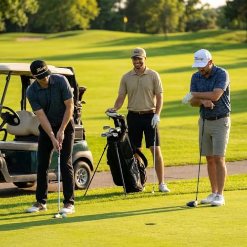 Image of Curves & Clubs Trump Golf Hats - One Size Adjustable Men's Hat - Breathable & Durable Trump Rope Hat - Perfect Golf Gift