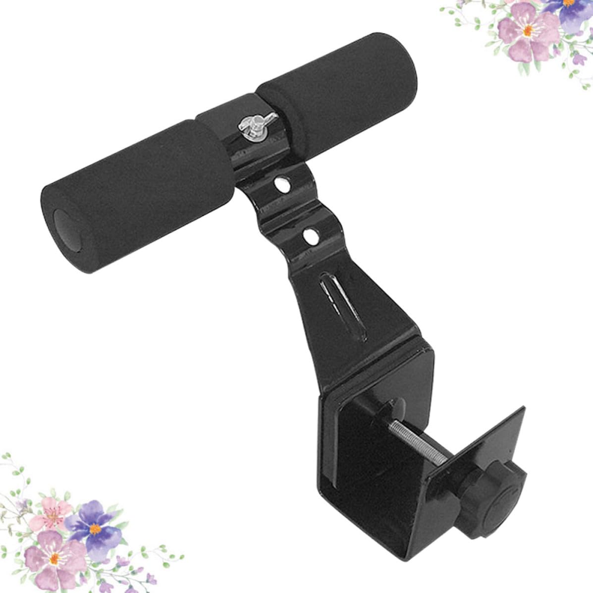 Tür Sit Up Trainer Tragbar für Indoor Bauchtraining, Schwarz