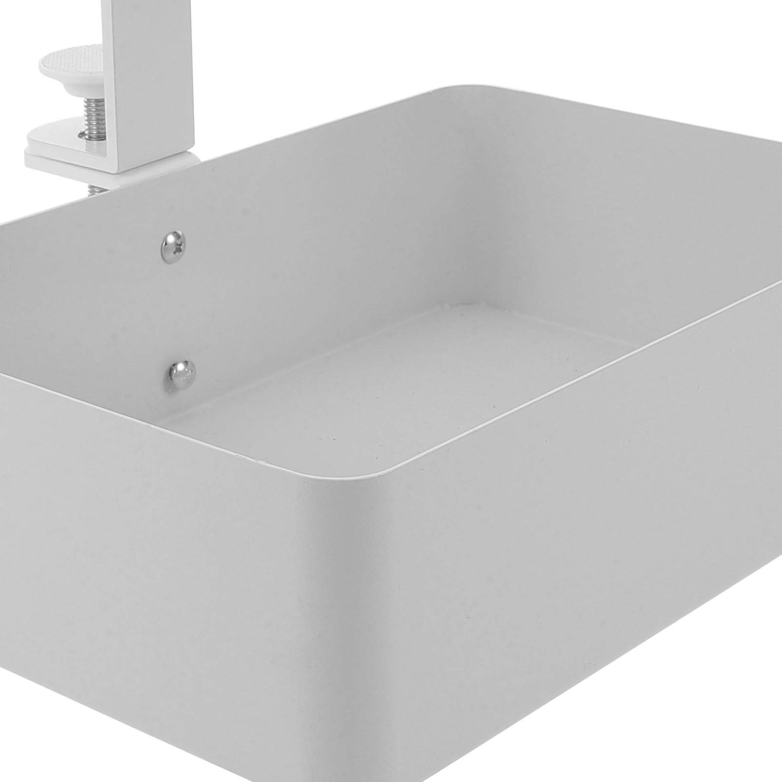 SECFOU Cestino Portaoggetti in Metallo Sottoscrivania Contenitore per Casa e Cucina Organizer per Piccoli Spazi