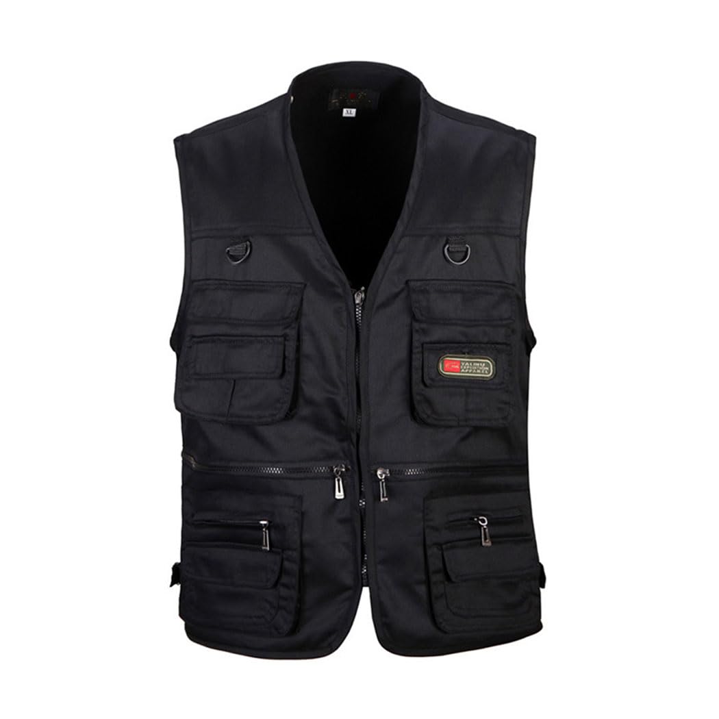 Uomo Gilet da Pesca Multitasche Giubbino da Lavoro Smanicato Traspirante Outdoor Vest JRC Safari Giacche Gilet