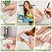 4PCS Nail Brush Long Toe Nail File Set - 3Pcs Two Sided Nail Scrubber Brushes for Cleaning Fingernails and 1Pcs Stainless Steel Long Toe Nail File for Thick Nails, Efficient Nail Care Tool