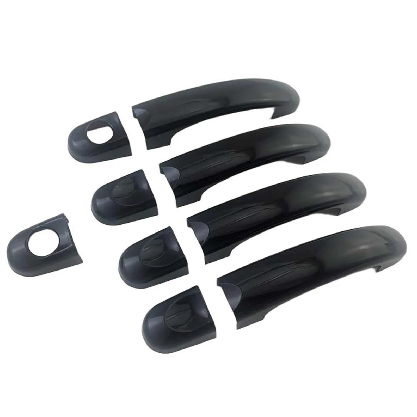 YESKIT Exterior Door Handle Cover Car Decoration for VW for Caddy T3 T5 2003-2015(Bright Black)