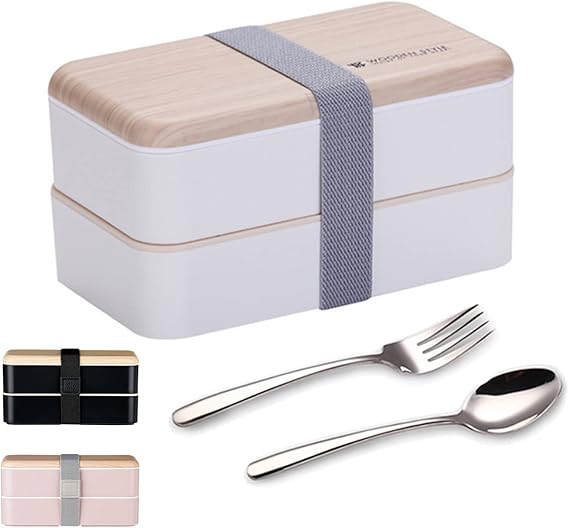 Japanische Bento Box 1200ml - Mit Besteck & Lunch Bag Für Schule & Büro