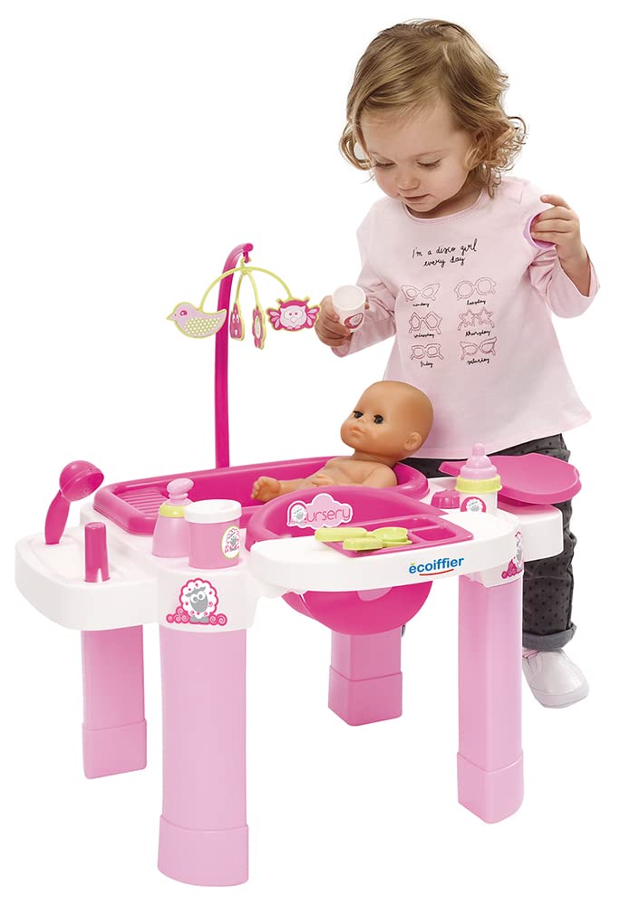 Giocattoli Ecoiffier 2889 Super Pack Nursery - Nursery per bambola con carrozzina - da 18 mesi - Made in France