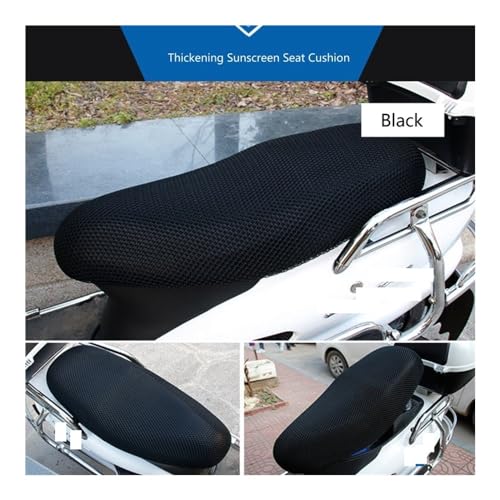 Cojín de moto y funda asiento de motocicleta para scooter M76E con protector solar 5