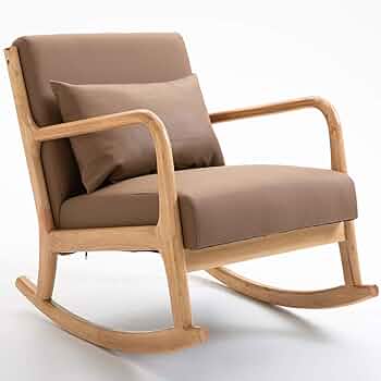 Amazon｜無垢材ロッキングチェアダイニングチェア読書椅子