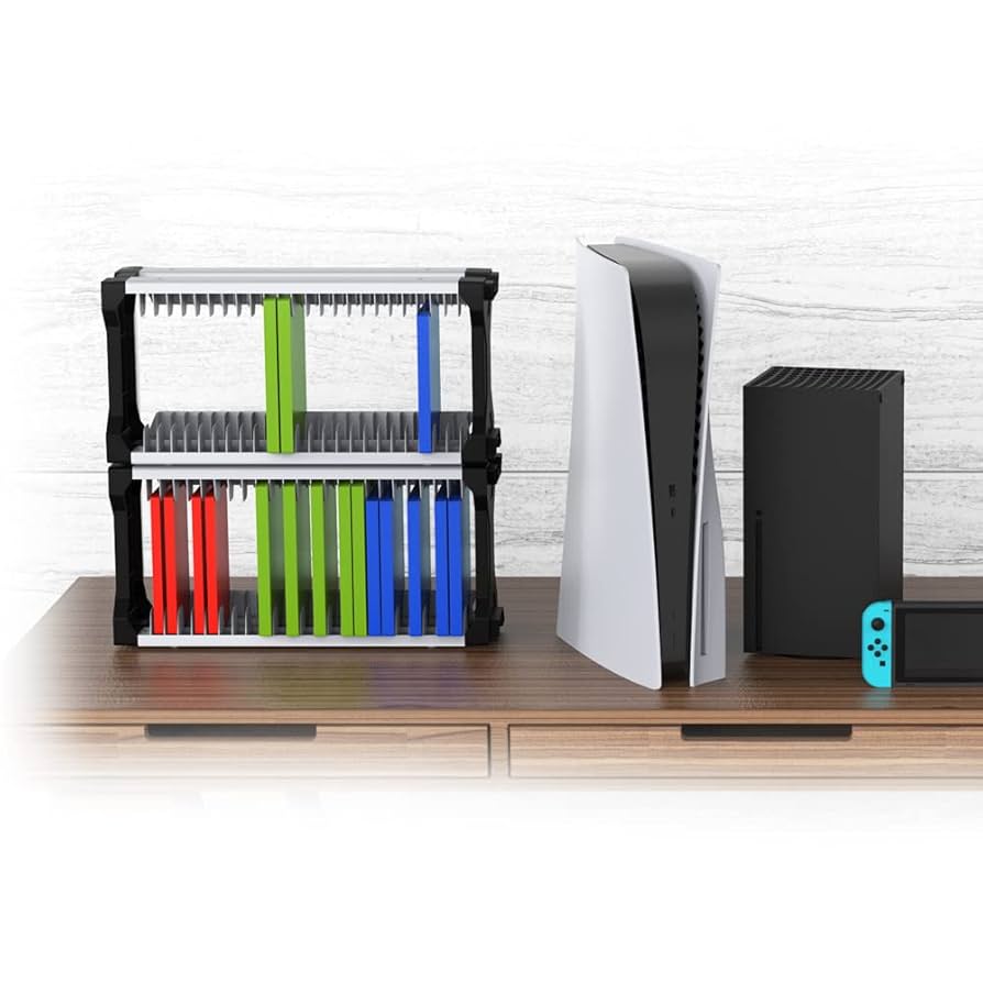 PlayStation4 - PS4、収納台 ゲームラック ゲームケース ゲーム機ラック ps5 ps4 xbox 収納