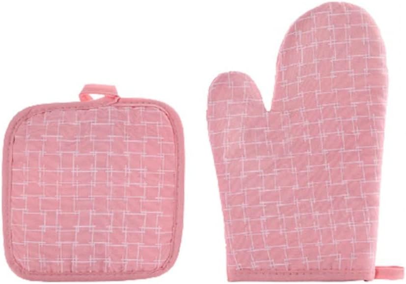 Kitchen Gloves Insulation Pad Cooking Microwave Baking BBQ Oven Mitts Potholder Mat Holders