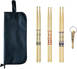 Baquetas Liverpool 7A 5A 5B Nirvana com chaveiro e Bag para baquetas Kit