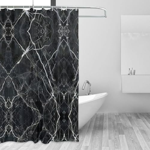 Rideau de douche bouton-pression imperméable avec oeillets