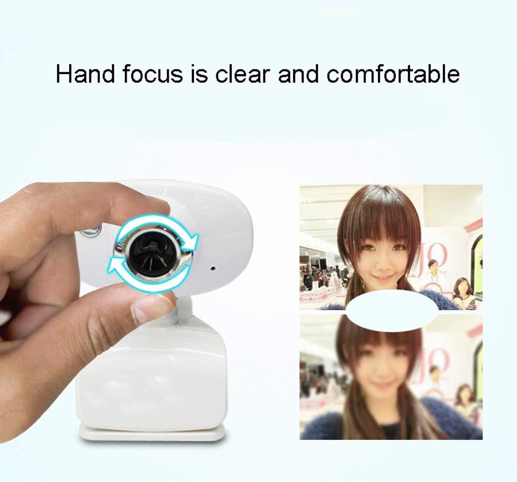 ARCH HD Video Screen Computer Free Drive Webcam with Microphone USB Desktop Notebook Computer Camera for Online Class Exams, Video Conferencing (Color : Blue)